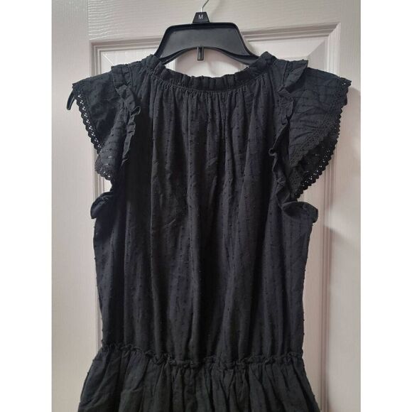 Misa Lilian Black Mini Ruffles Dress XS - Picture 5 of 12